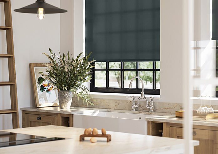Vernazza (FR), Jet Black - Roller Blind - Image 5